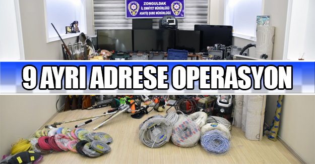 Zonguldak'ta hırsızlık şüphelilerine operasyon