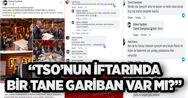 "GARİBAN ÜYENİN PARASIYLA ZENGİNE İFTAR"