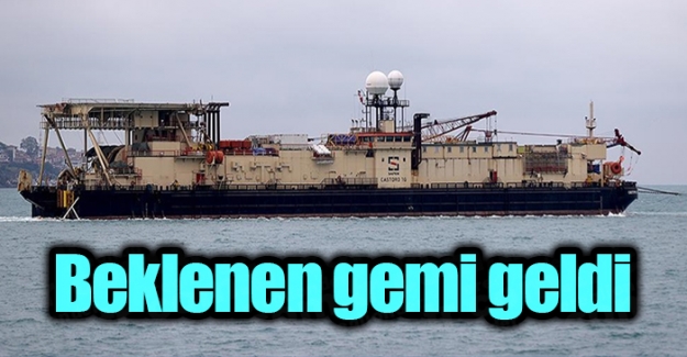 Karadeniz'e doğal gaz borularını yerleştirecek gemi Filyos Limanı'nda