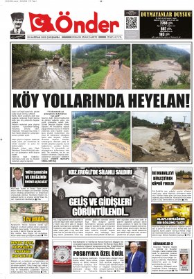 Ereğli Önder Gazetesi - 29.06.2022 Manşeti